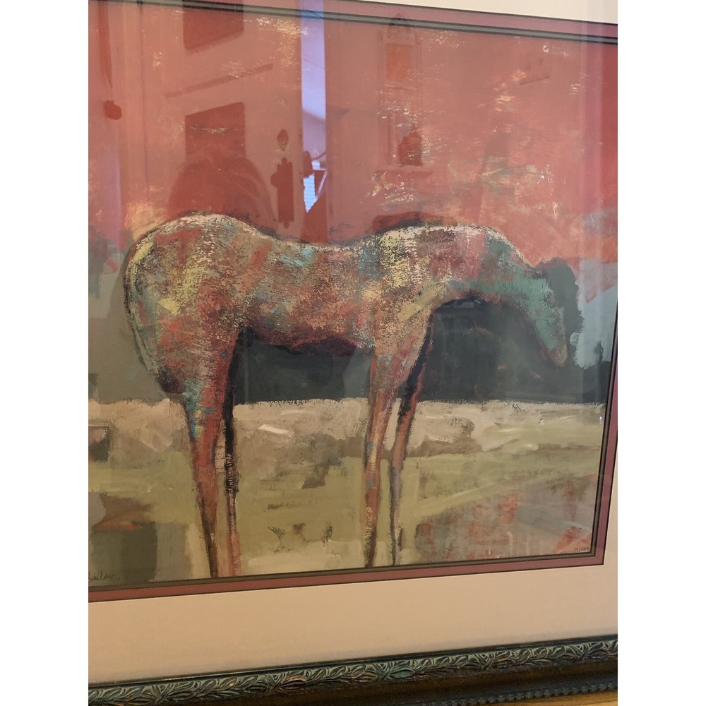 RARE DAVID BAILEY STABLE HORSE I LIMITED SIGNED NUMBERED 19/125 MATTED FRAMED